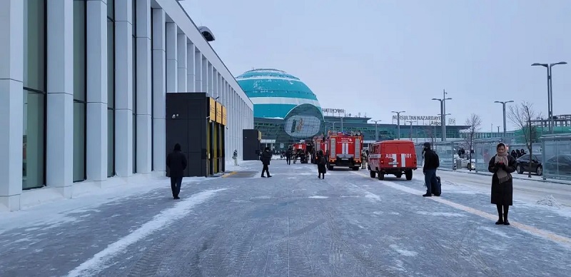 Астана әуежайынан өрт шығып, адамдар эвакуацияланды