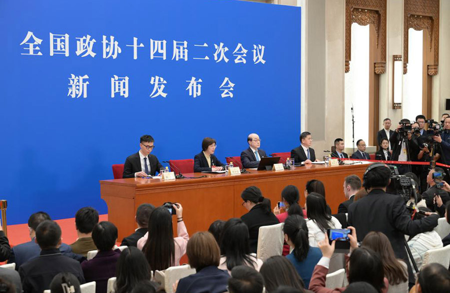 XIV CPPCC Ұлттық Комитетінің екінші сессиясының баспасөз конференциясы өтті