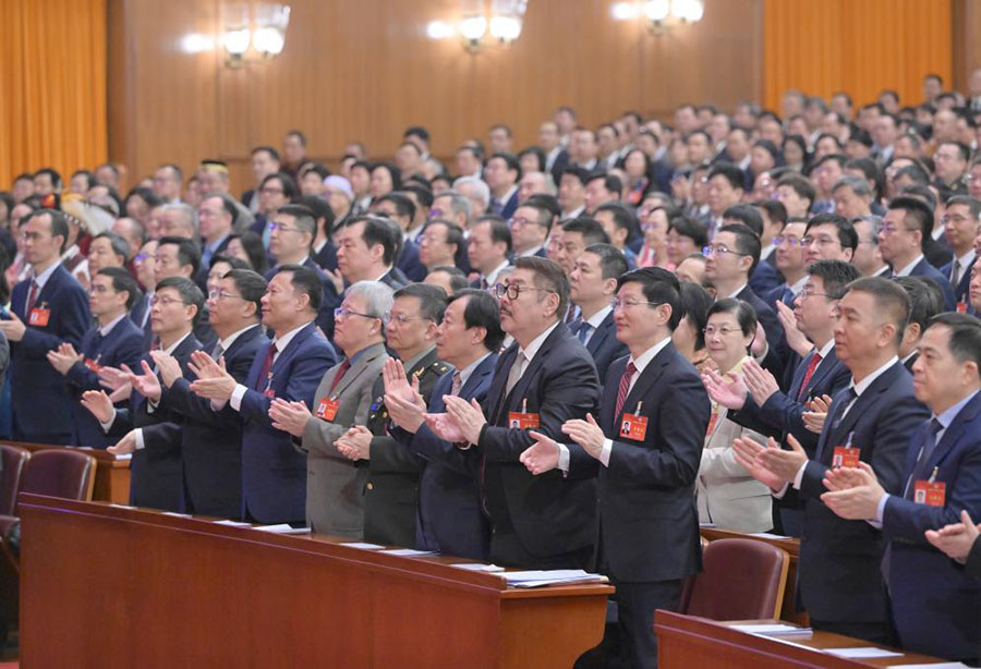 Төраға Си Цзиньпин CPPCC XIV Ұлттық комитетінің екінші сессиясының жабылу жиынына қатысты