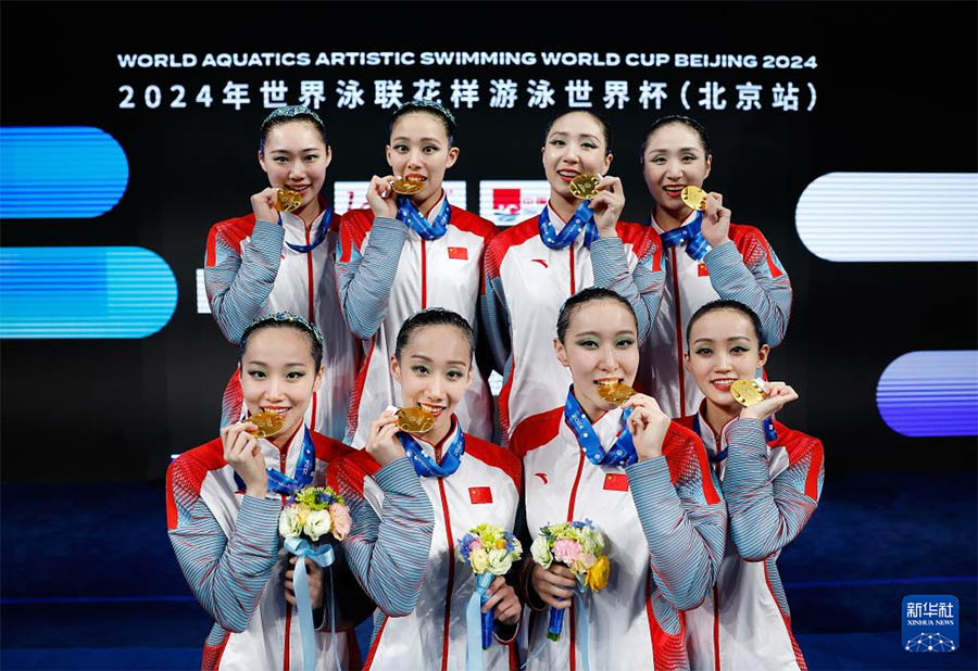 Синхронды жүзуден әлем чемпионаты: Қытай құрамасы ұжымдық Еркін Таңдау чемпионатында жеңіске жетті