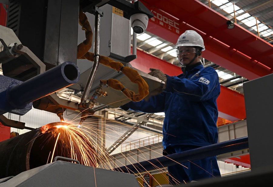 Қытайда теңіз мұнай-газ жабдықтарын шығаратын тұңғыш «ақылды зауыт» толығымен іске қосылды