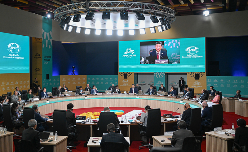Си Цзиньпин APEC көшбасшыларының 31-інші бейресми отырысына қатысып, маңызды сөз сөйледі